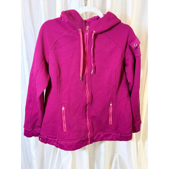 Spyder Jackets & Blazers - Spyder Core Sweater Hoodie Women XL Pink Excellent Full Zip Knit Fleece Jacket
